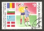 Sellos de Europa - Rumania -  3880 - Mundial de fútbol Italia