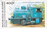 Stamps : Africa : Guinea :  locomotora