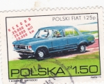 Stamps Poland -  Fiat 125
