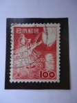 Stamps : Asia : Japan :  Caza de Patos Cormoranes - Phalacrocoracidae.