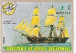 Sellos de Africa - Guinea Ecuatorial -  velero-La Bella Gallina