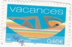 Stamps France -  vacaciones