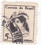Stamps Brazil -  joven con traje de época