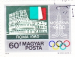 Sellos de Europa - Hungra -  Olimpiada de Moscú-1980