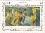 Sellos de America - Cuba -  obras de arte del museo nacional
