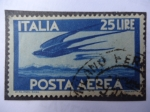 Stamps : Europe : Italy :  Vuelo Golondrinas-Democracia - Posta Aerea.