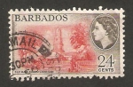 Stamps : America : Barbados :  220 - Elizabeth II, edificio antiguo