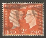Stamps United Kingdom -  230 - Centº del Sello, Victoria y George VI