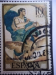 Stamps Spain -  Ed:2209 - Evangelista San Juan - Pintura de E.Rosales