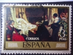 Stamps Spain -  Ed:2205 -Testamento de Isabel la Católica - Pintura de E.Rosales.