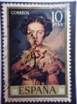 Stamps Spain -  Ed;2152- Día del Sello -María Amalia de Sajonia -Pintura de Vicente López-  de 