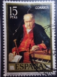 Stamps Spain -  Ed:2153- El Organista Felix López-.Pintura de Vicente López.