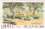 Sellos de Asia - Corea del norte -  paisaje coreano