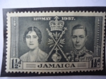 Stamps Jamaica -  Jorge VI - Coronación de Jorge e Elizabeth (!2 may. 1937)