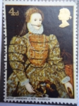 Stamps United Kingdom -  Isabel I - Pintura de artistas Ingleses..