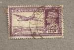 Sellos de Asia - India -  Rey y avión