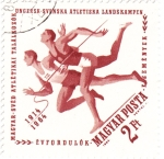 Stamps : Europe : Hungary :  atletismo