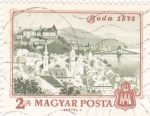 Stamps Hungary -  panorámica de Buda 1972
