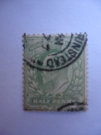 Stamps United Kingdom -  Half Penny 