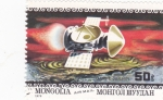 Sellos de Asia - Mongolia -  aeronáutica- Mars-3