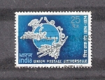 Stamps : Asia : India :  Centenario de la Unión Postal Universal