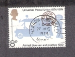Stamps United Kingdom -  Centenario de la Unión Postal Universal