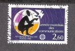 Stamps : Europe : France :  Año Mundial de las Comunicaciones