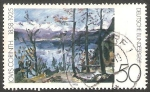 Stamps Germany -  837 - Impresionista alemán, Parque y lago Walchen, de Lovis Corinth