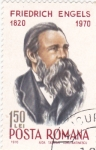 Stamps Romania -  Friedrich Engels-filósofo
