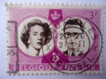 Stamps : Europe : Belgium :  Bailduino y Fabiola