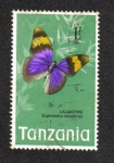 Stamps : Africa : Tanzania :  Mariposas