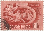 Stamps Hungary -  PLAN QUINQUENAL HUNGARO. COOPERATIVA AGRICOLA. YVERT HU 933