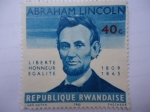 Stamps : Africa : Rwanda :  Abraham Lincoln.
