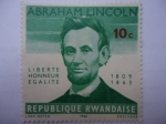 Stamps Rwanda -  Abraham Lincoln.