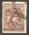 Sellos de America - Argentina -  429 - Primera conferencia nacional de ahorro postal