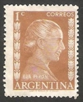 Sellos de America - Argentina -  517 - María Eva Duarte de Peron, Eva Peron