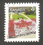 Sellos de America - Canad -   2796 - Bandera, formada con flores