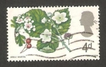 Stamps United Kingdom -   465 - floraubepine et ronce sauvage