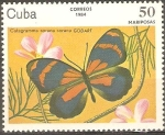 Stamps Cuba -  MARIPOSAS.  CATAGRAMMA  SORANA.