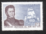 Stamps Chile -  Bernardo O’Higgins y Nave