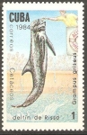 Stamps Cuba -  CETÀCEOS.  GRAMPUS  GRISEUS.