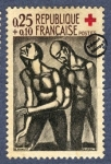 Stamps : Europe : France :  Georges-Henri Rouault - El ciego a veces confortó al guía