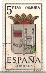 Stamps Spain -  España corres / Zamora / 5 pcetas