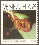 Stamps : America : Venezuela :  ORQUÌDEAS.  MYOXANTHUS  REYMONDII.