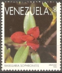 Stamps : America : Venezuela :  ORQUÌDEAS.  MAXILLARIA  SOPHRONITIS.