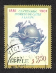 Stamps Chile -  UPU Emblem