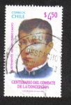 Stamps Chile -  Sub Teniente Arturo Peréz Canto