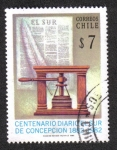 Sellos de America - Chile -  100th Anniversary El Sur