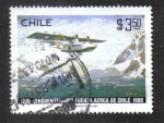 Sellos de America - Chile -  Cincuentenario Fuerza Aerea de Chile