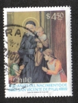 Stamps Chile -  100 Años del Nacimiento de San Vicente de Paul